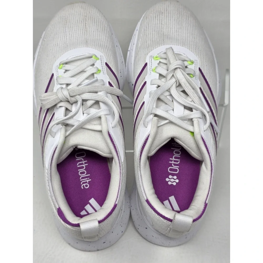 Adidas Jogit W Womens Running Shoes White Purple JR0874 Size 8 Pre-owned